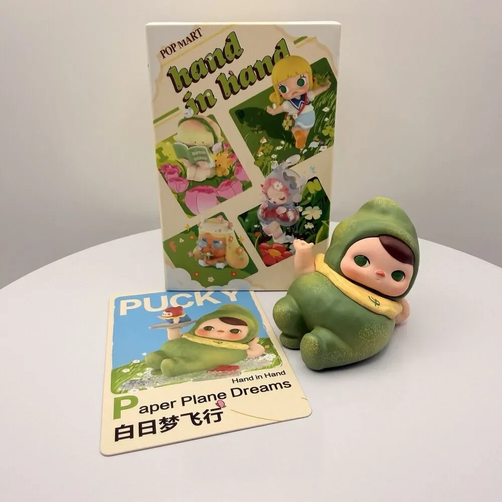 Popmart Hand In Hand Series Blind Box Figure - PUCKY Paper Plane Dreams